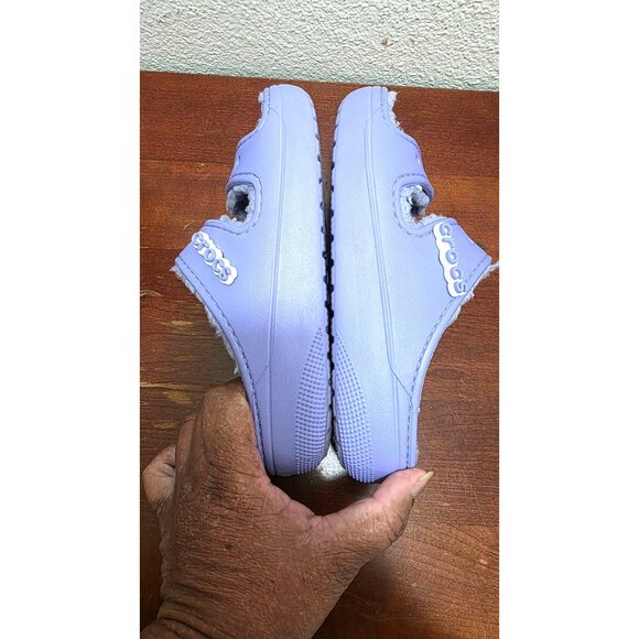 Crocs Women's Lavender Purple Cozy Lined Sandals M4/W6 - Picture 4 of 6